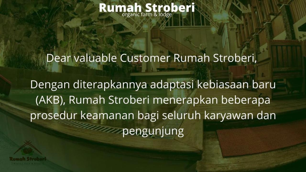 Rumah Stroberi Organic Farm & Family Lodge Lembang Εξωτερικό φωτογραφία