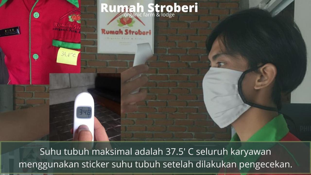 Rumah Stroberi Organic Farm & Family Lodge Lembang Εξωτερικό φωτογραφία
